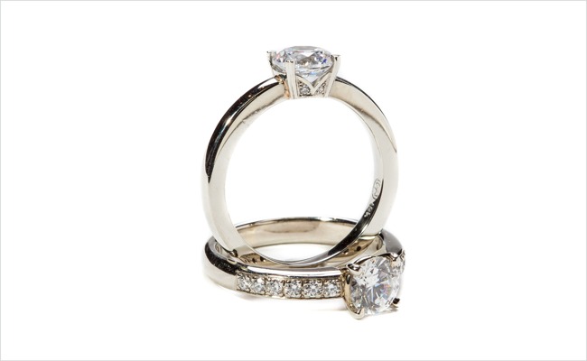 Heart collection engagement ring