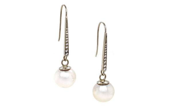 Diamond Shepherd Hooks with Pearl Enhancers
