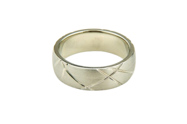 Criss-Cross Wedding Band