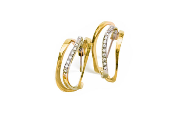 Diamond Coil Earrings