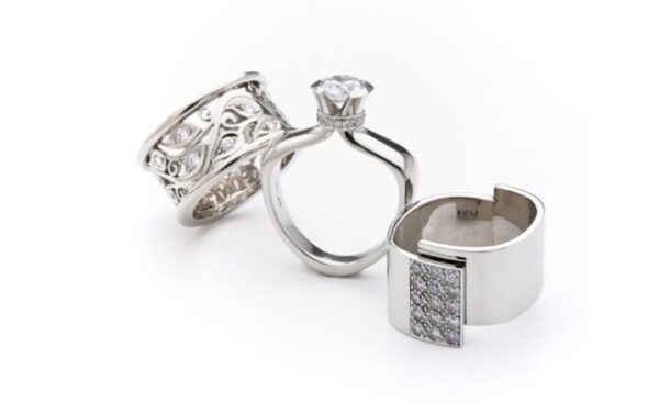 Filigree Perfume Fold-Over Rings