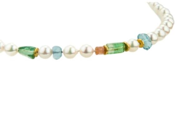 Pearl Strand with Gemstones
