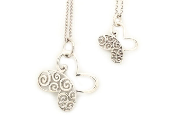 Silver Butterfly Pendant