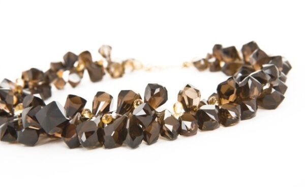 Smoky Quartz & Citrine Briolette Necklace