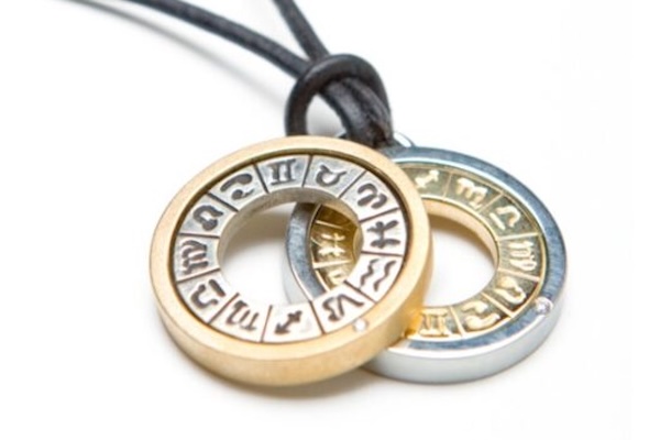Two-Tone Gold Zodiac Pendants