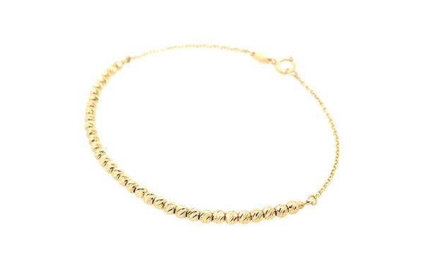 14K Yellow Gold Spheres Bracelet