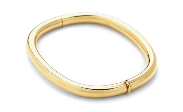 18K Soft Square Bangle
