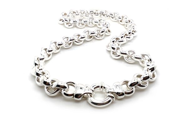 Silver Rolo Chain Necklace
