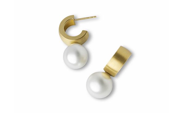 South Sea Pearl Hoops