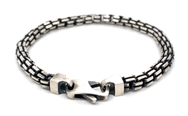 Oxidized Silver Bracelet