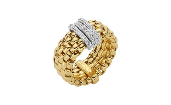 18K Yellow Gold Flex'it Panorama Diamond Ring